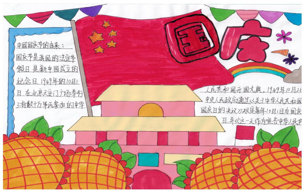 ”国庆的由来“绘画活动